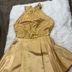 Elegant Gold Dress